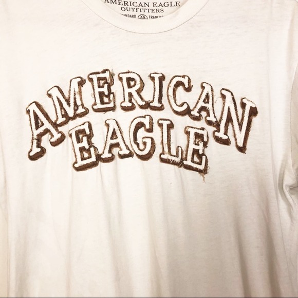5/$25 American Eagle Men's Logo Short Sleeve T Shirt Size XS Blue - Picture 3 of 4